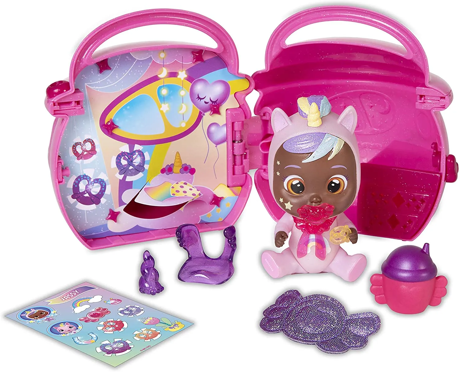 Cry Babies Magic Tears Paci House, Multi - Tears Characters With 9 Accessories