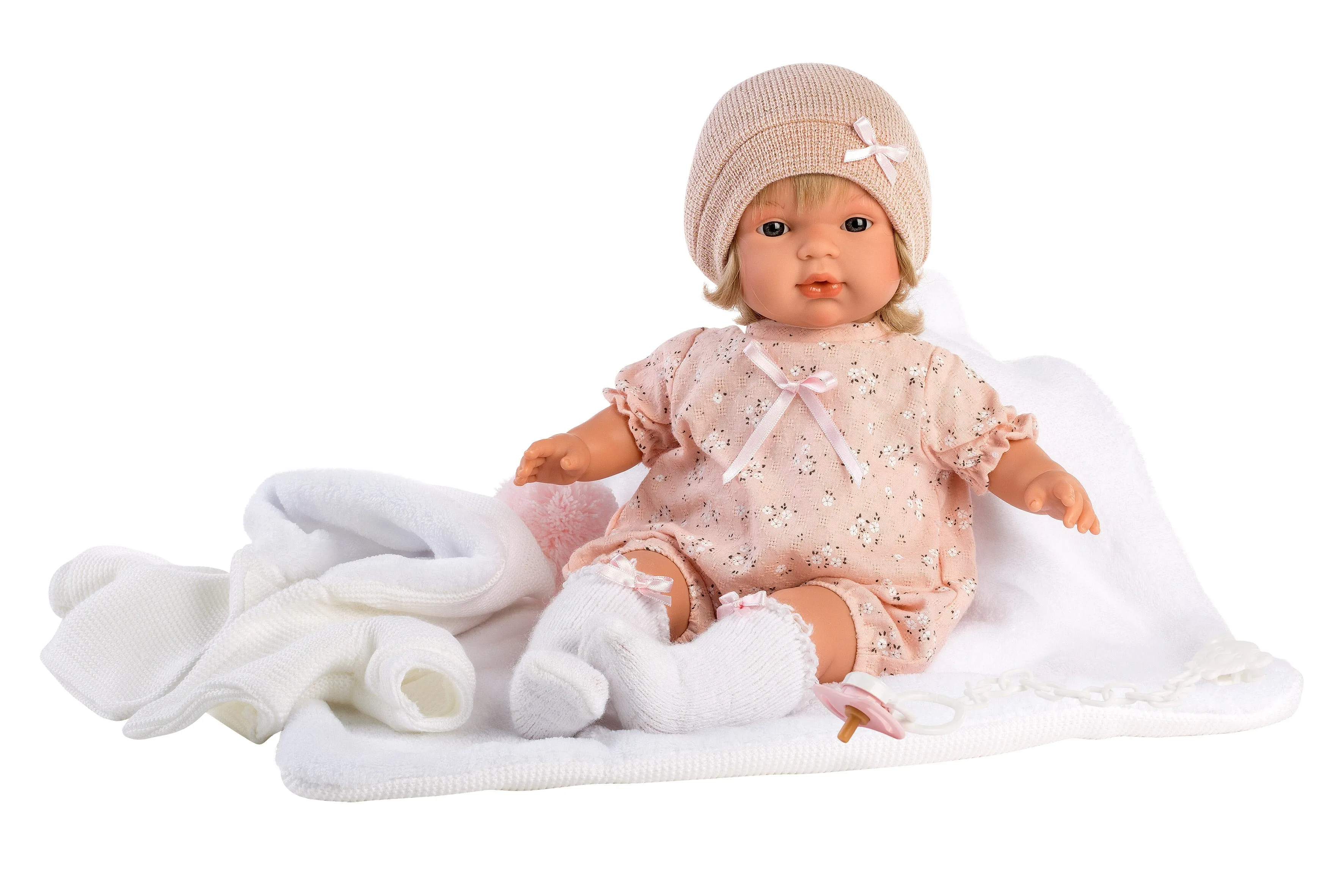 Crying Baby Doll with Blanket | 15" Soft Body | Mandy