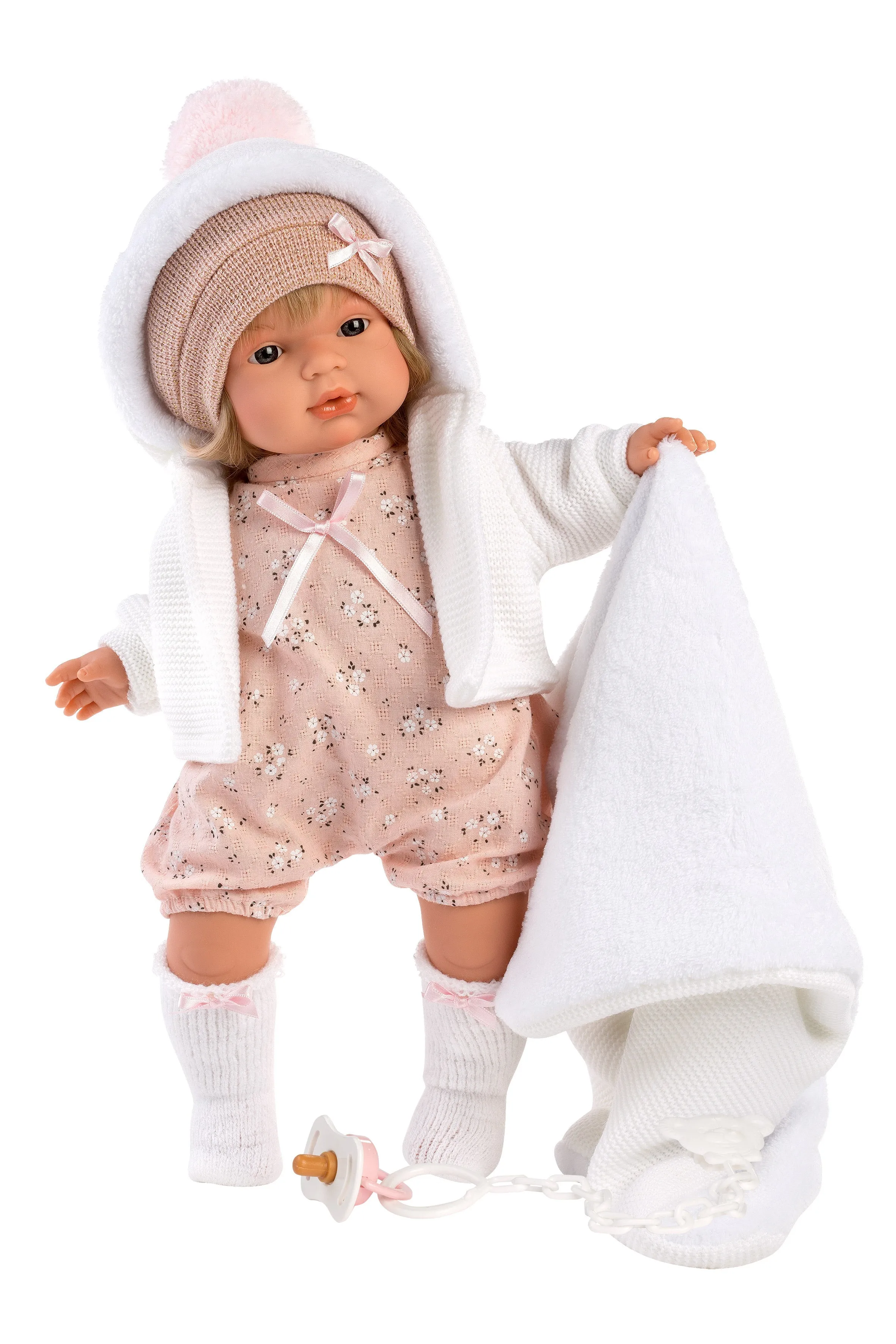 Crying Baby Doll with Blanket | 15" Soft Body | Mandy