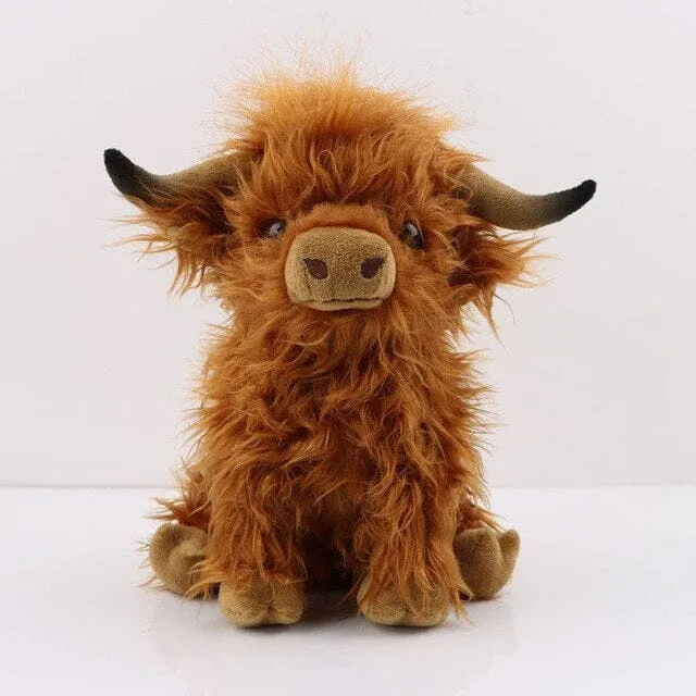 Cute Highland Cow Plush Toy