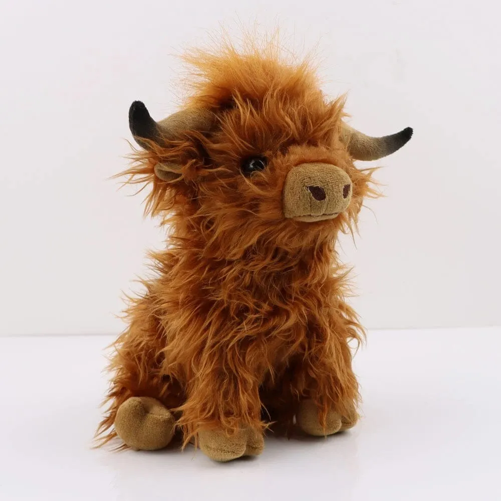 Cute Highland Cow Plush Toy