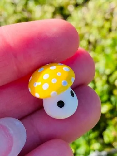 Cute Mushroom Miniature Dolls for Children and Adults,Printed, Mushroom Miniatures