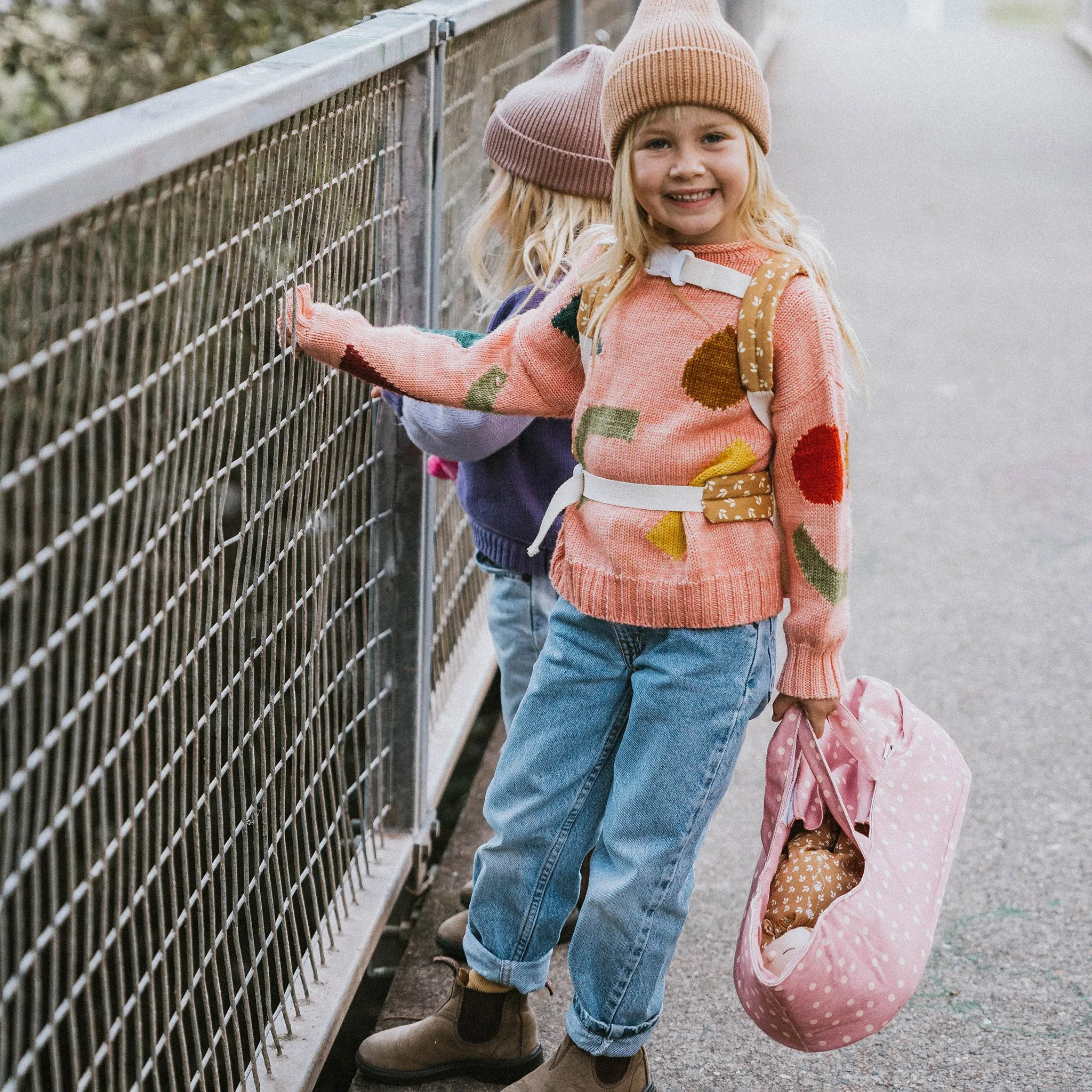 Dinkum Dolls Carry Cot - Polka Dot