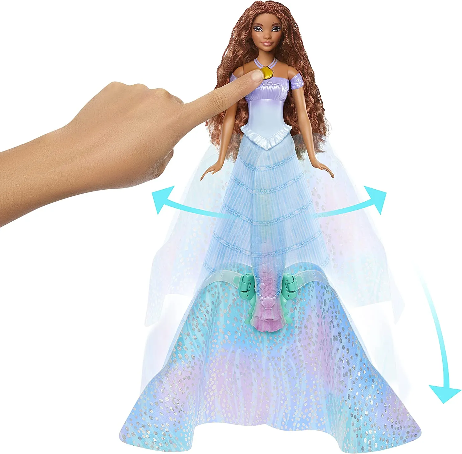 Disney Princess The Little Mermaid Transforming Ariel Fashion Doll