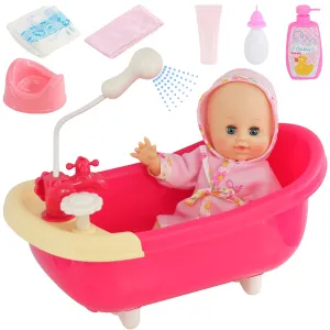 Doll and Bath set with Accessories