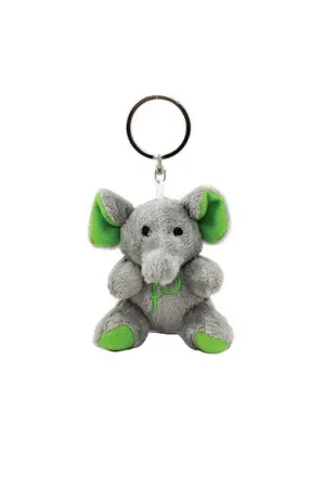 ELEPH FUR DOLL KEYRING : Green