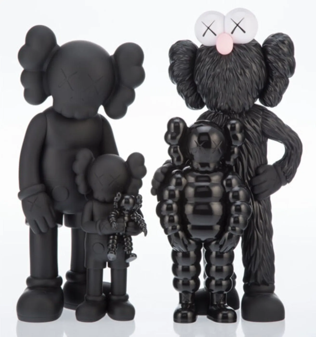 Family- Black Fine Art Toy by Kaws- Brian Donnelly