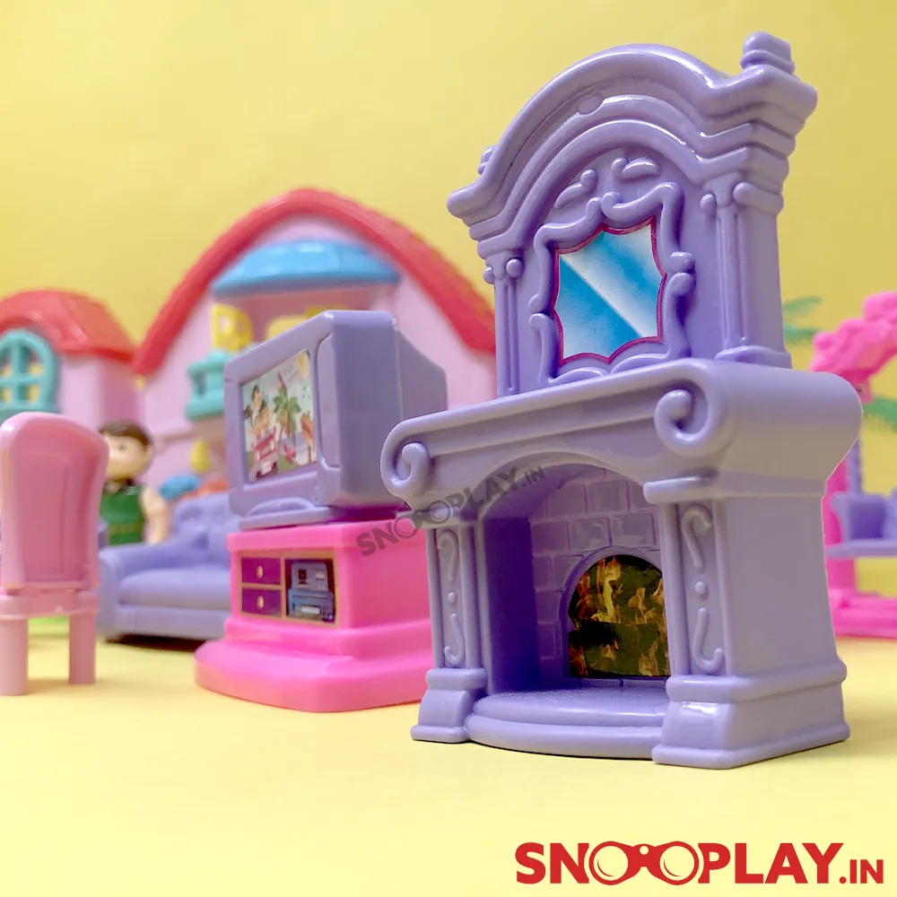 Family Welcome House Playset For Kids - Big (Doll House)