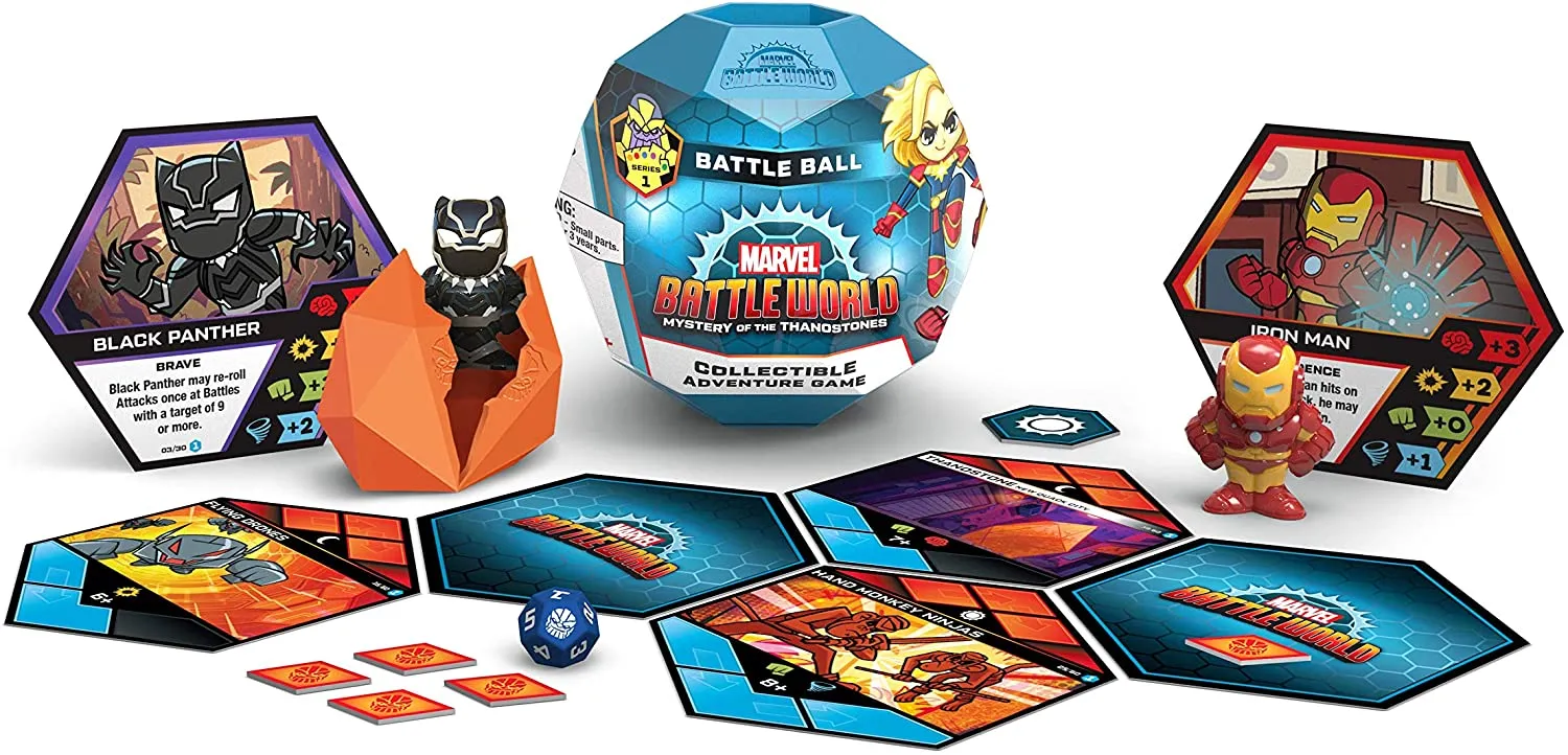 Collectible Series 1 Funko Marvel Battleworld: Adventure Game Battle Ball.