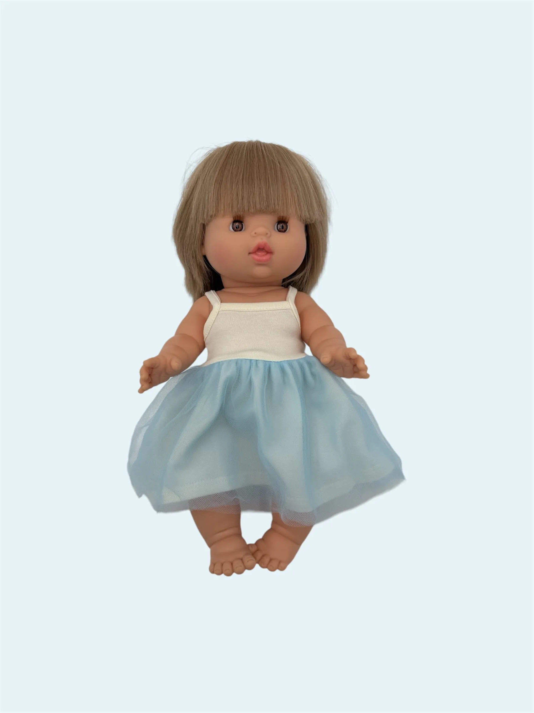 HOLIDAY EXCLUSIVE | Doll Tutu Dress - Sky Blue & Ecru