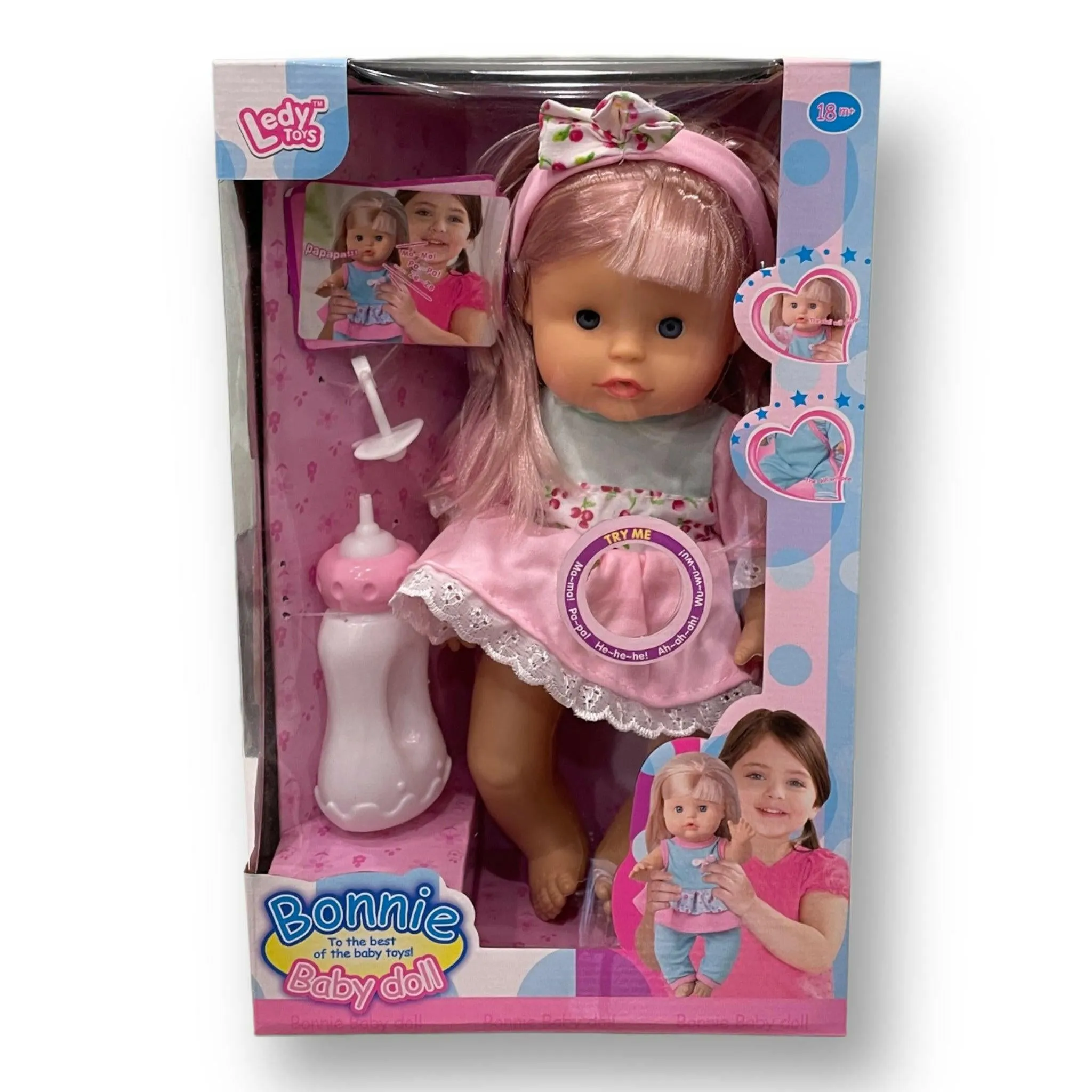 Interactive Bonnie Baby Doll Set with Toy Accessories