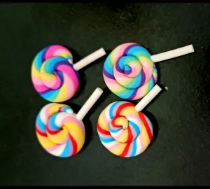 Mini Spiral Lollipop Miniatures  | Set of 2