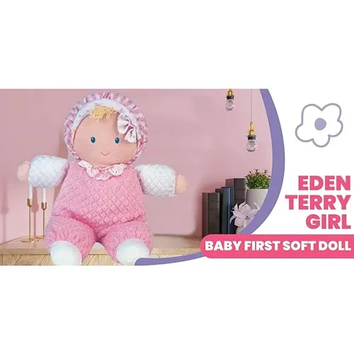 My First Baby Doll - Eden Collection - Pink Terry