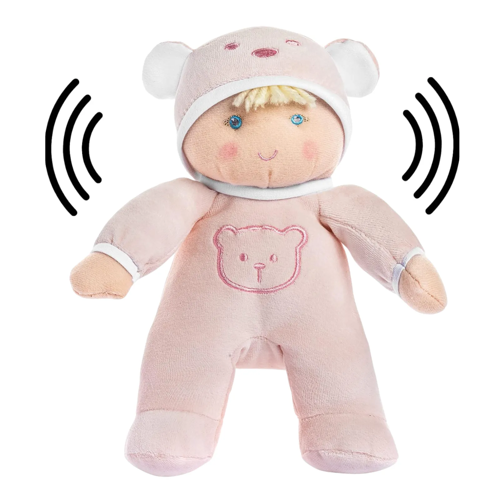 My First Baby Girl Doll in Pink with Rattle