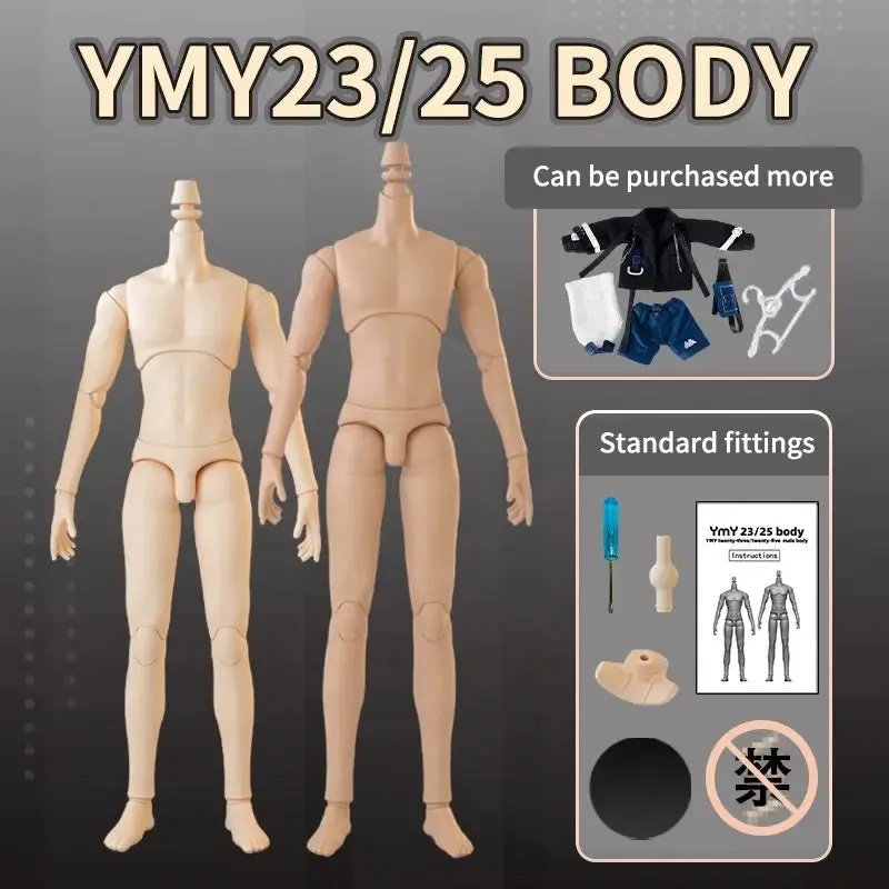 New YMY23/25 Male Body Joint Doll DIY | 22cm/23.5cm Body for Blyth, GSC Head, 0B22, 0B23, 0B24 BJD Doll Accessories