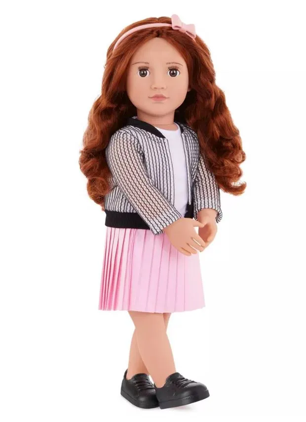 Our Generation 18 Inch Regular Doll With Jacket & Skirt Jacinta