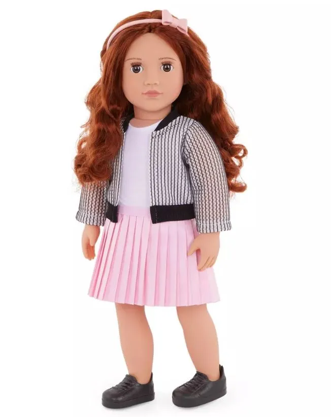 Our Generation 18 Inch Regular Doll With Jacket & Skirt Jacinta