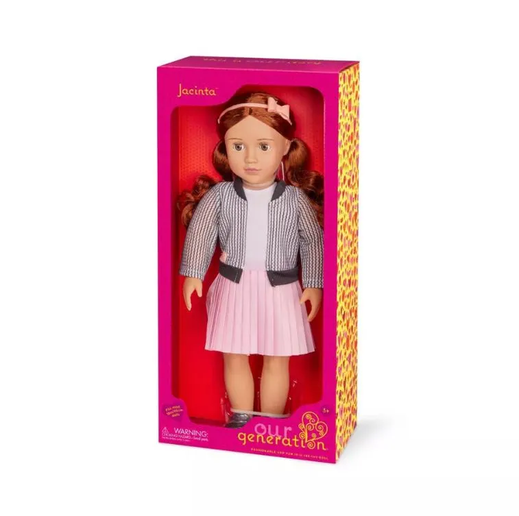 Our Generation 18 Inch Regular Doll With Jacket & Skirt Jacinta