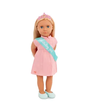 Our Generation Birthday Doll with Pink Dress, Brenna