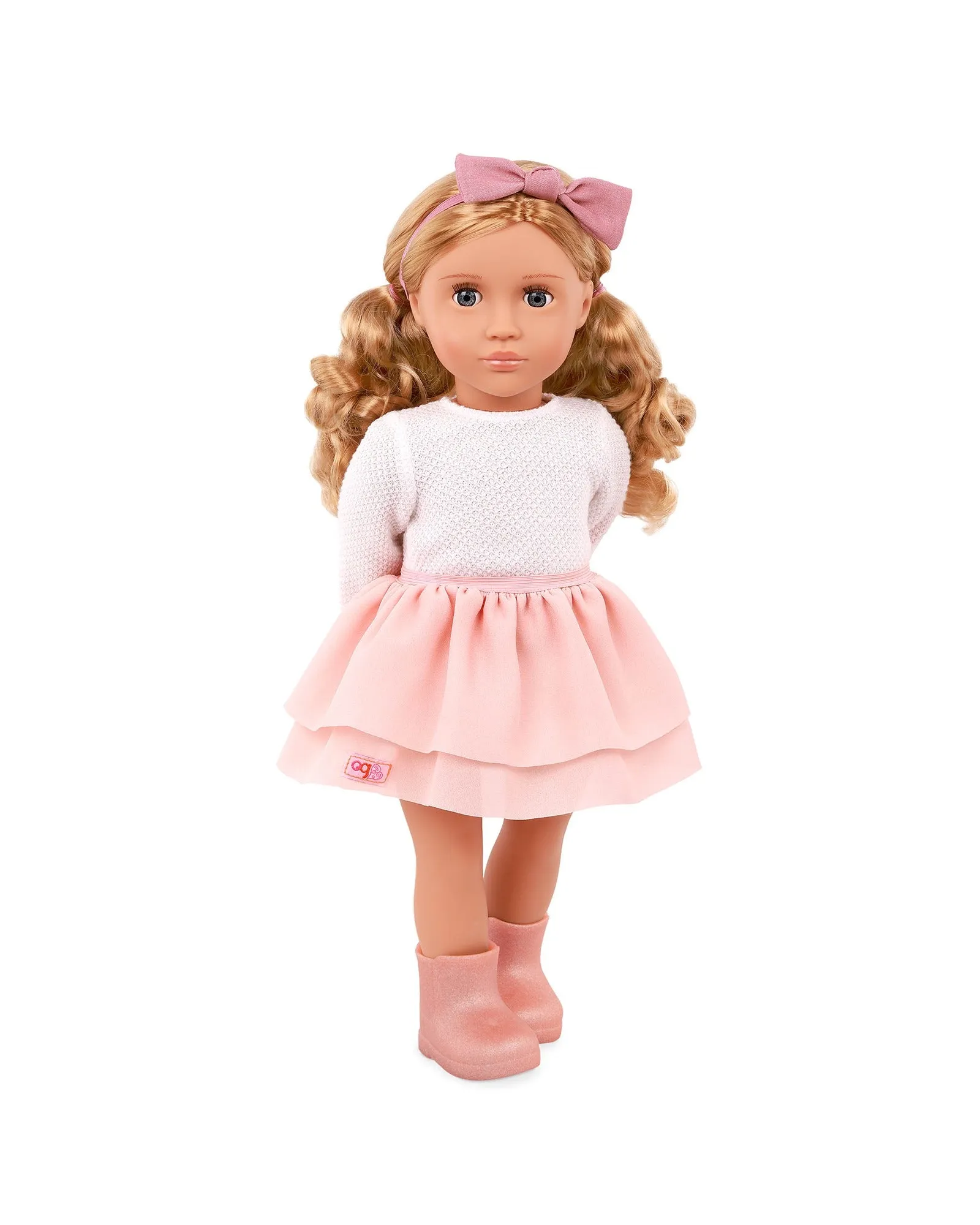 Our Generation Doll with Pink Frilly Skirt Outfit, Effie