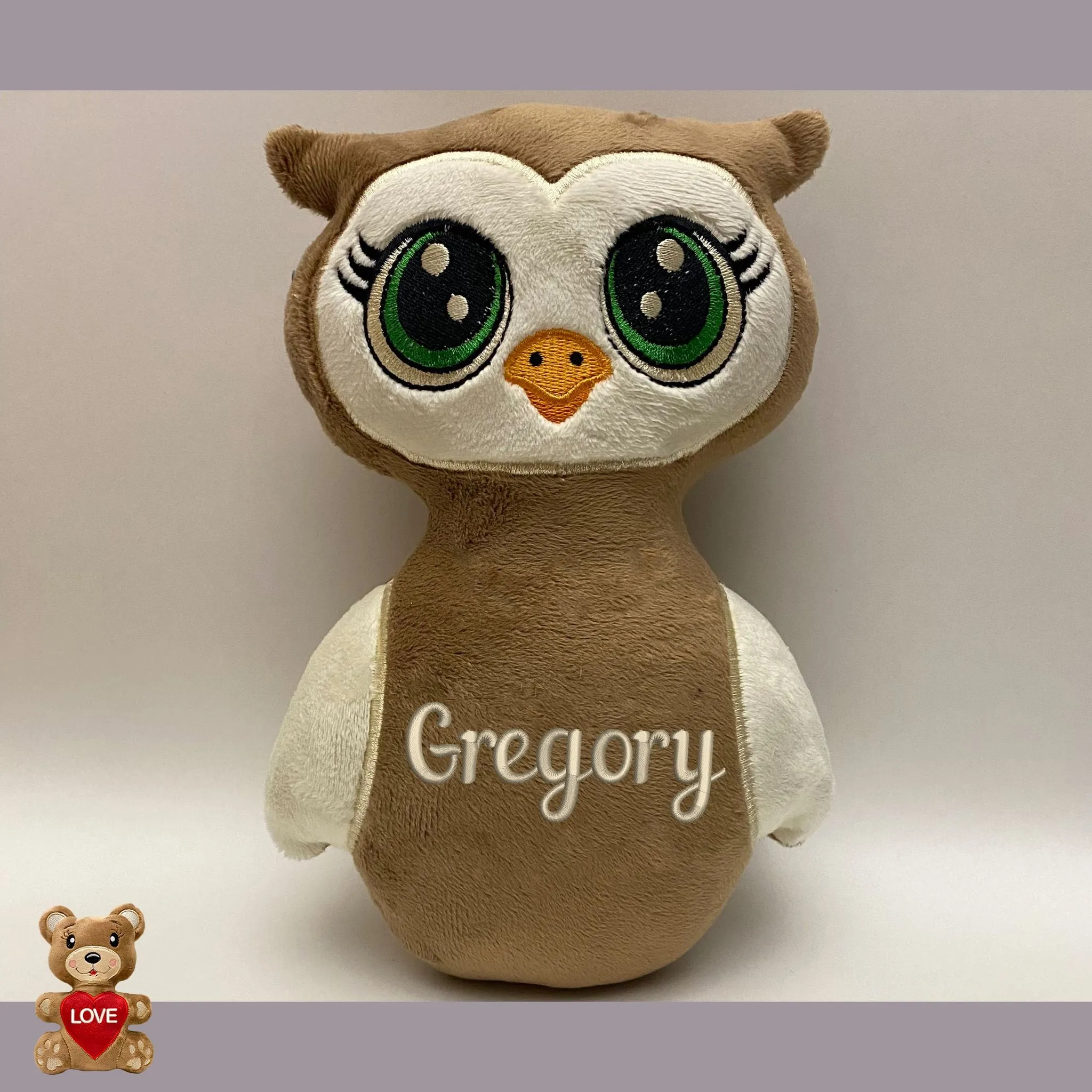 Personalised Owl Stuffed Toy Best Teacher Ever - Custom Gifts For Children