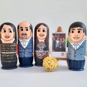 Personalised Wooden Companion Dolls (Set of 4) - COD Not Available