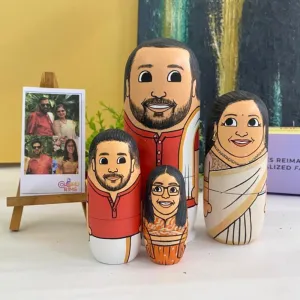 Personalised Wooden Nesting Dolls (Set of 4) - COD Not Available