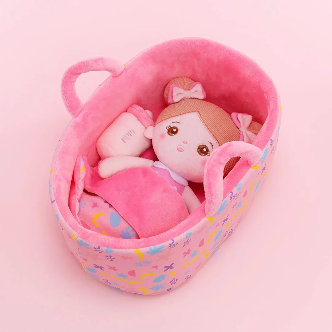 Personalized Abby Pink Girl Doll   Cloth Basket Gift Set