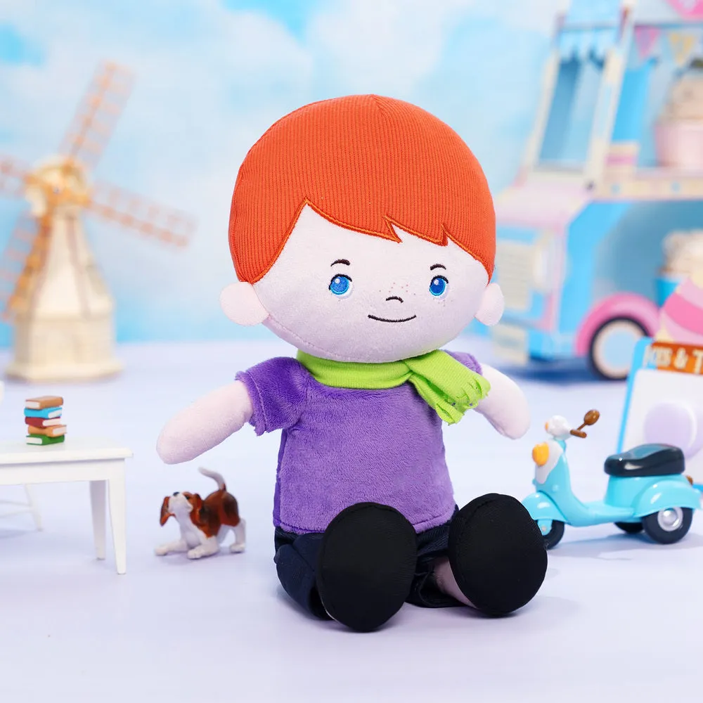 Personalized Blue Eyes Plush Boy Doll