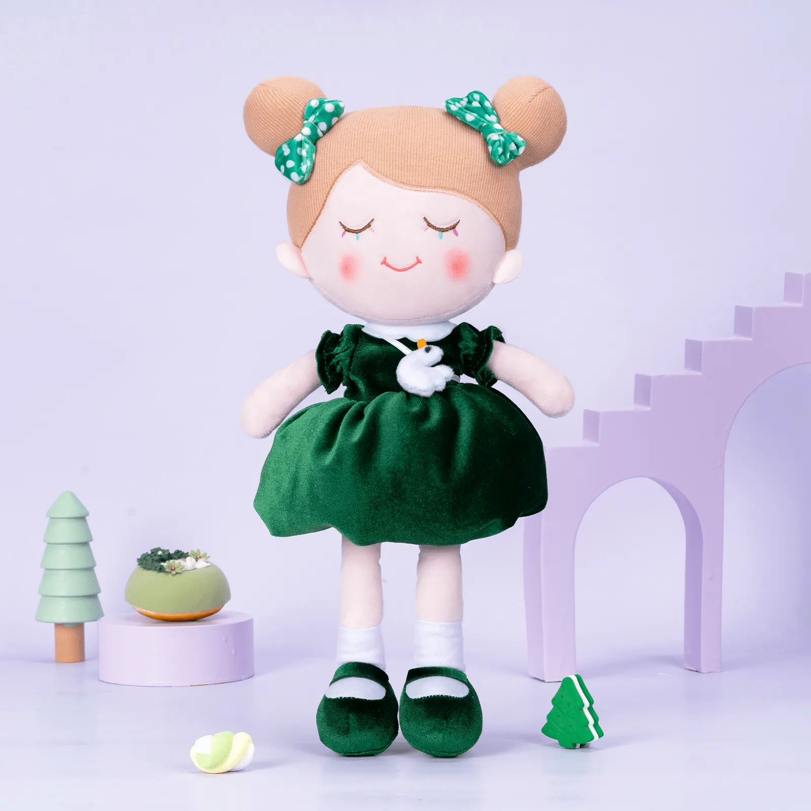 Personalized Dark Green Doll