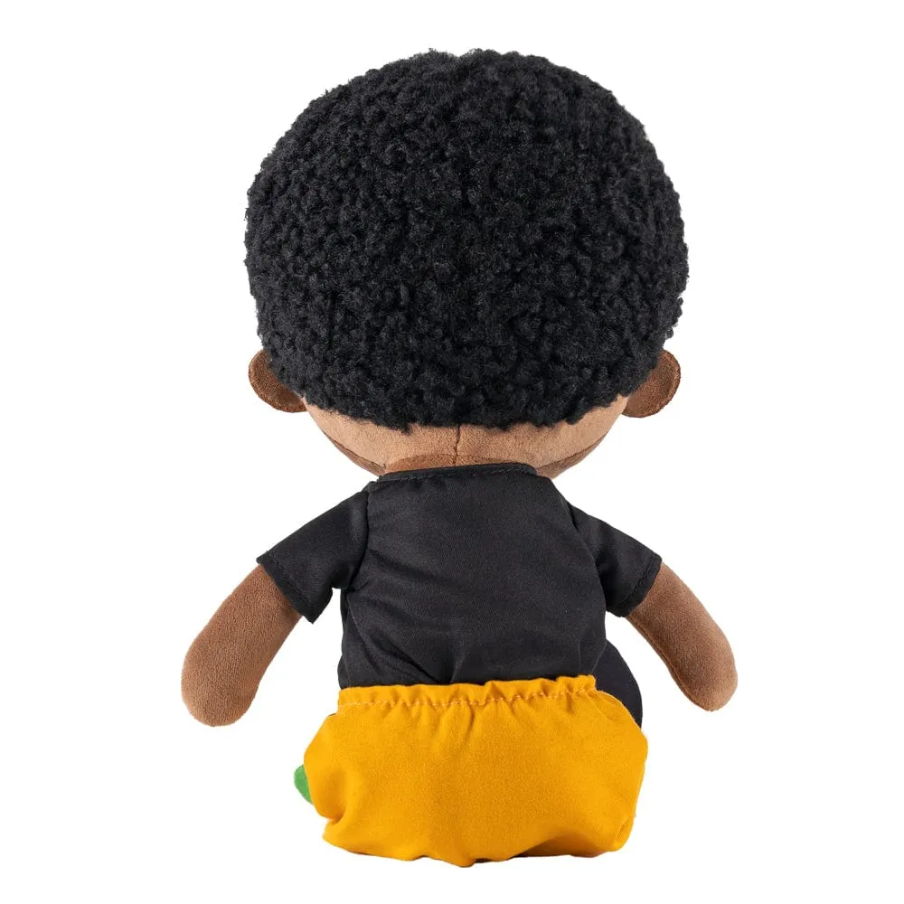 Personalized Deep Skin Tone Plush Boy Doll