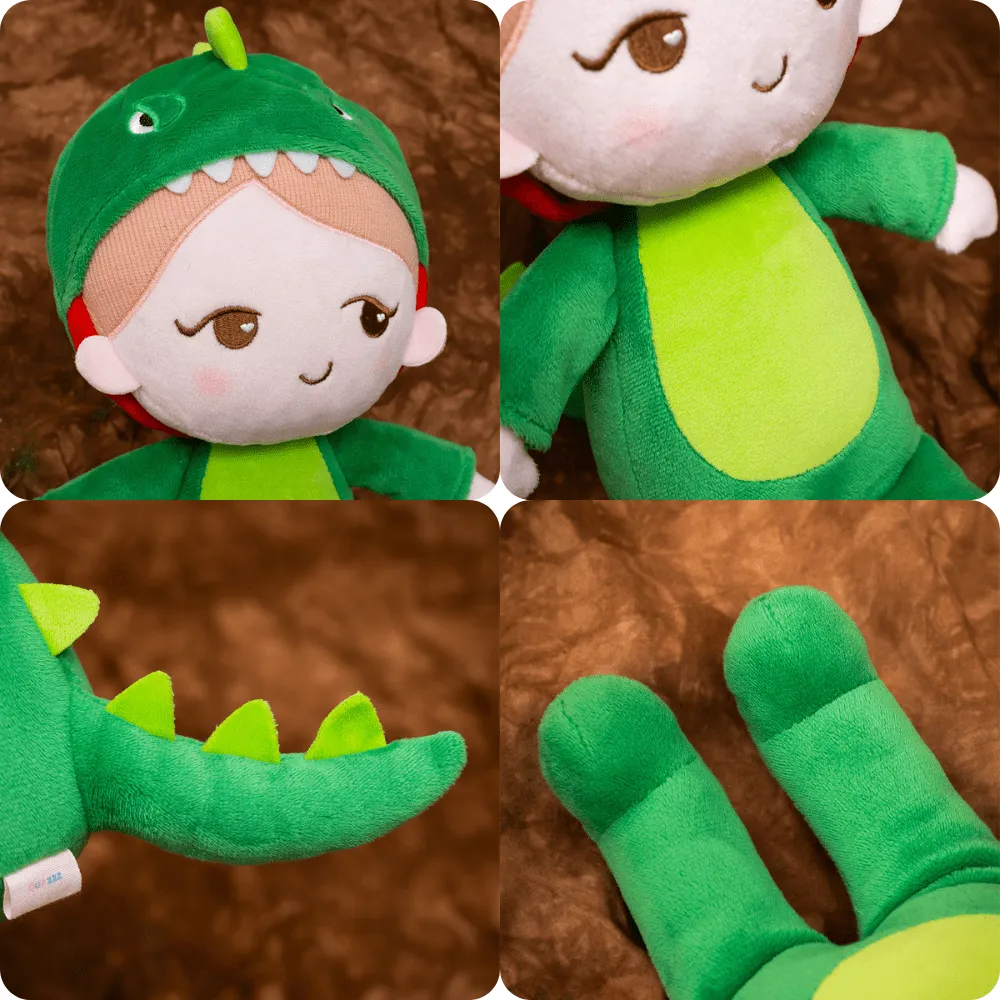 Personalized Green Dinosaur Doll