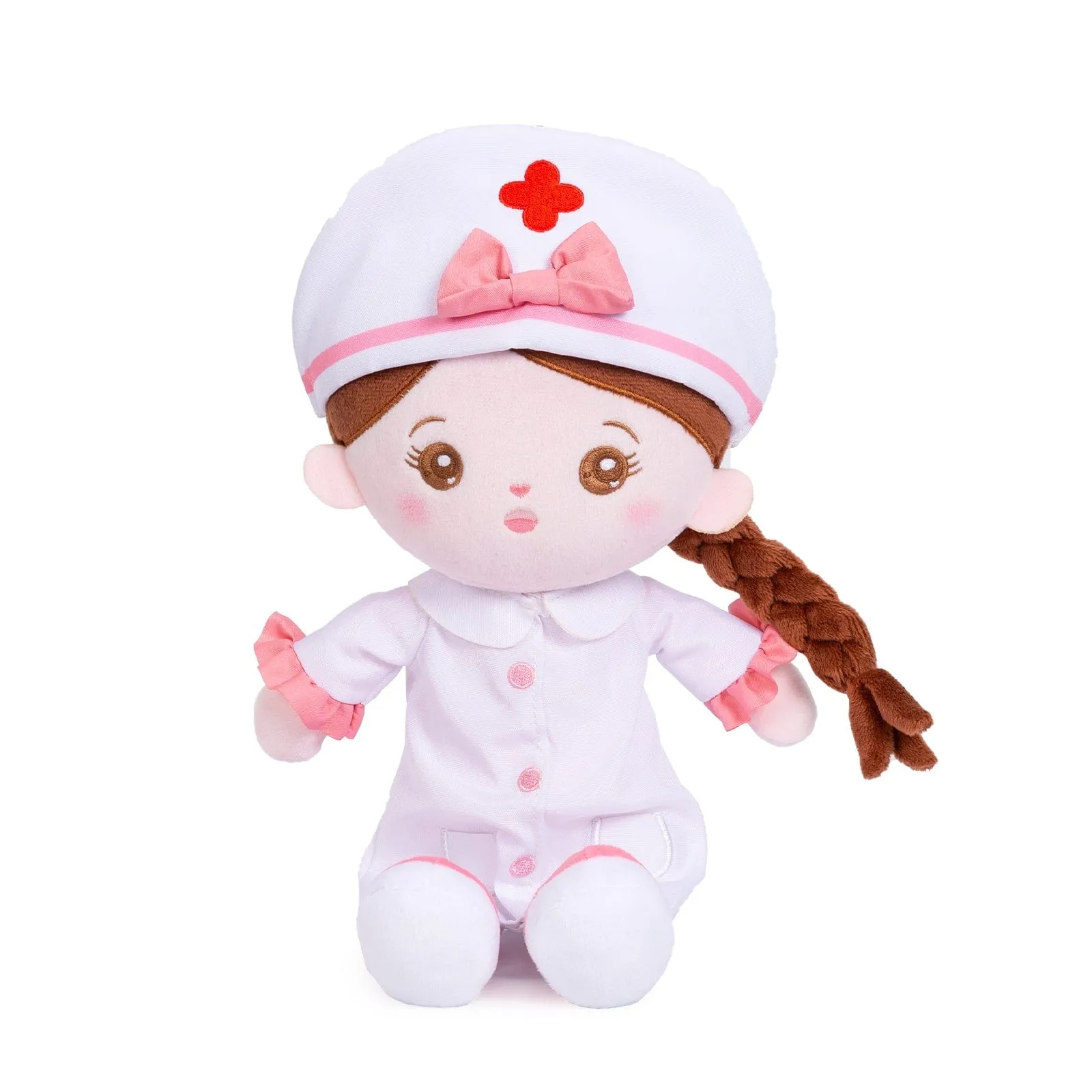 Personalized Nurse Plush Baby Girl Doll