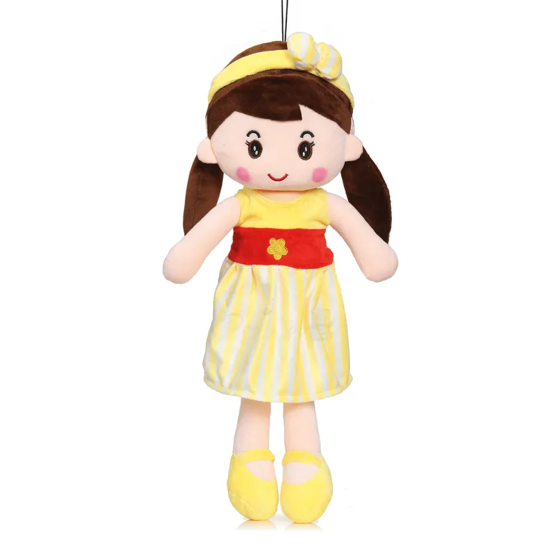 Plush Super Soft Toy for Girls (Cute Doll 40 Cms, Yellow)