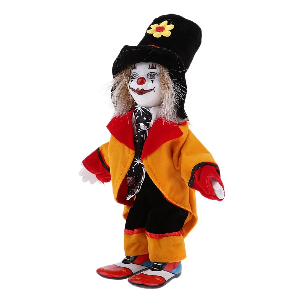 Porcelain Clown Doll for Kids Birthday Gifts Halloween Chirstmas Decor #2