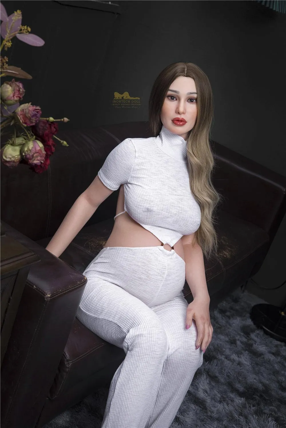 Pregnant Pearl E-Cup Silicone Irontech Sex Doll 158cm