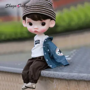 ShugaFairy 1/6 Sibyl BJD Doll – Cute Pout Face, Angry Expression, Teenage Jeans Style Ball Jointed Doll