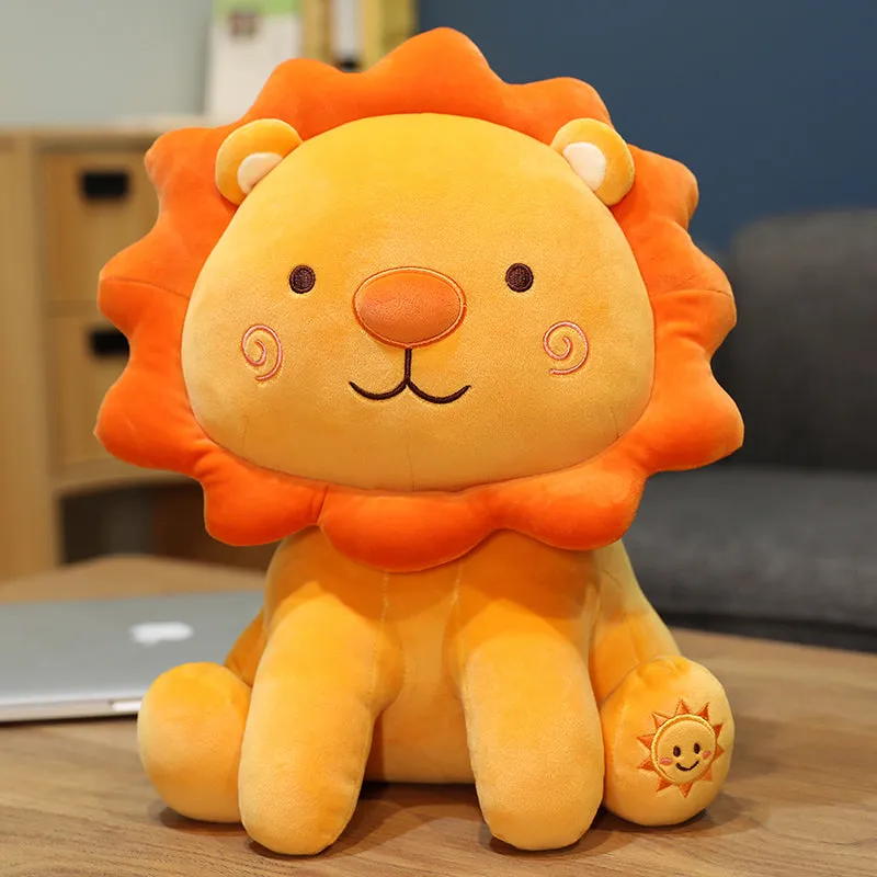 Super Soft Plush Toy SUNFLOWER Little Lion Doll Toy Throw Pillow