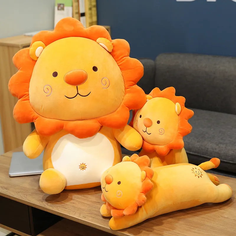 Super Soft Plush Toy SUNFLOWER Little Lion Doll Toy Throw Pillow