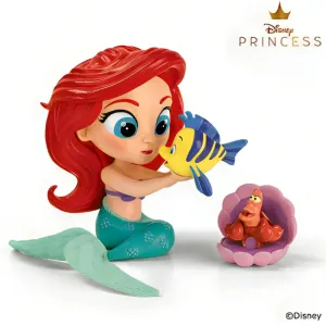 The Ashton-Drake Galleries Disney Princess Timeless Tales Tots Figure Collection Issue #2: Princess Ariel Handcrafted & Hand-Painted Resin Figurine with Fabric Accents 4-Inches