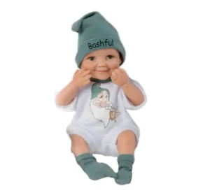 The Ashton-Drake Galleries Disney Snow White And The Seven Dwarfs Doll Collection Issue #2: "Bashful" Miniature Baby Dolls Handcrafted Resin Dolls with Character Outfits by Cheryl Hill 6-Inches