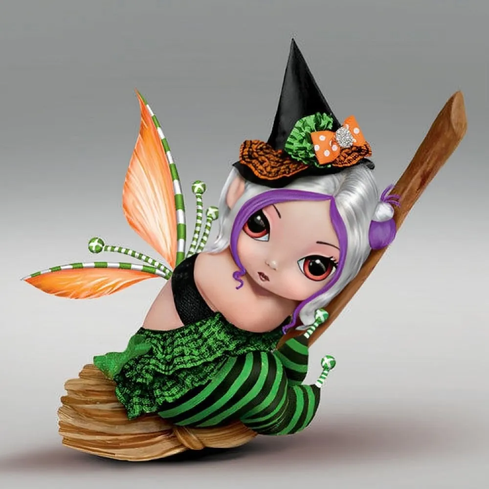 The Ashton-Drake Galleries Flight Delight - A Fairy Sweet Spell Baby Doll by Jasmine Becket-Griffith 4-inches