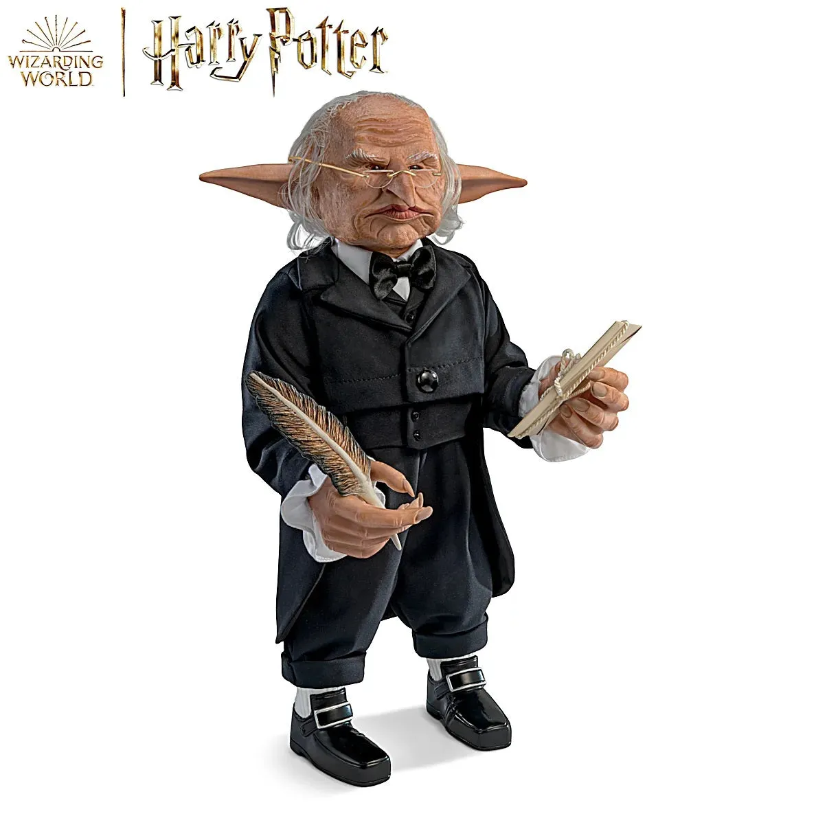 The Ashton-Drake Galleries Harry Potter Gringotts Bank Head Goblin Portrait Figure Hand-painted Vinyl Poseable 16.5-inches