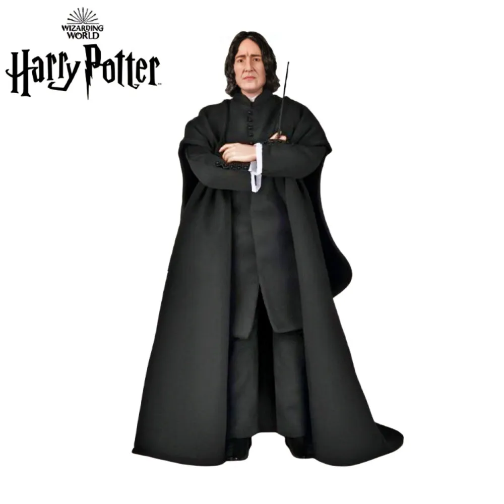 The Ashton-Drake Galleries Harry Potter Year One Portrait Collection Issue #6: "Professor Snape" Handcrafted Figure with Poseable Arms Detailed Costume and Iconic Wand 14.5-inches