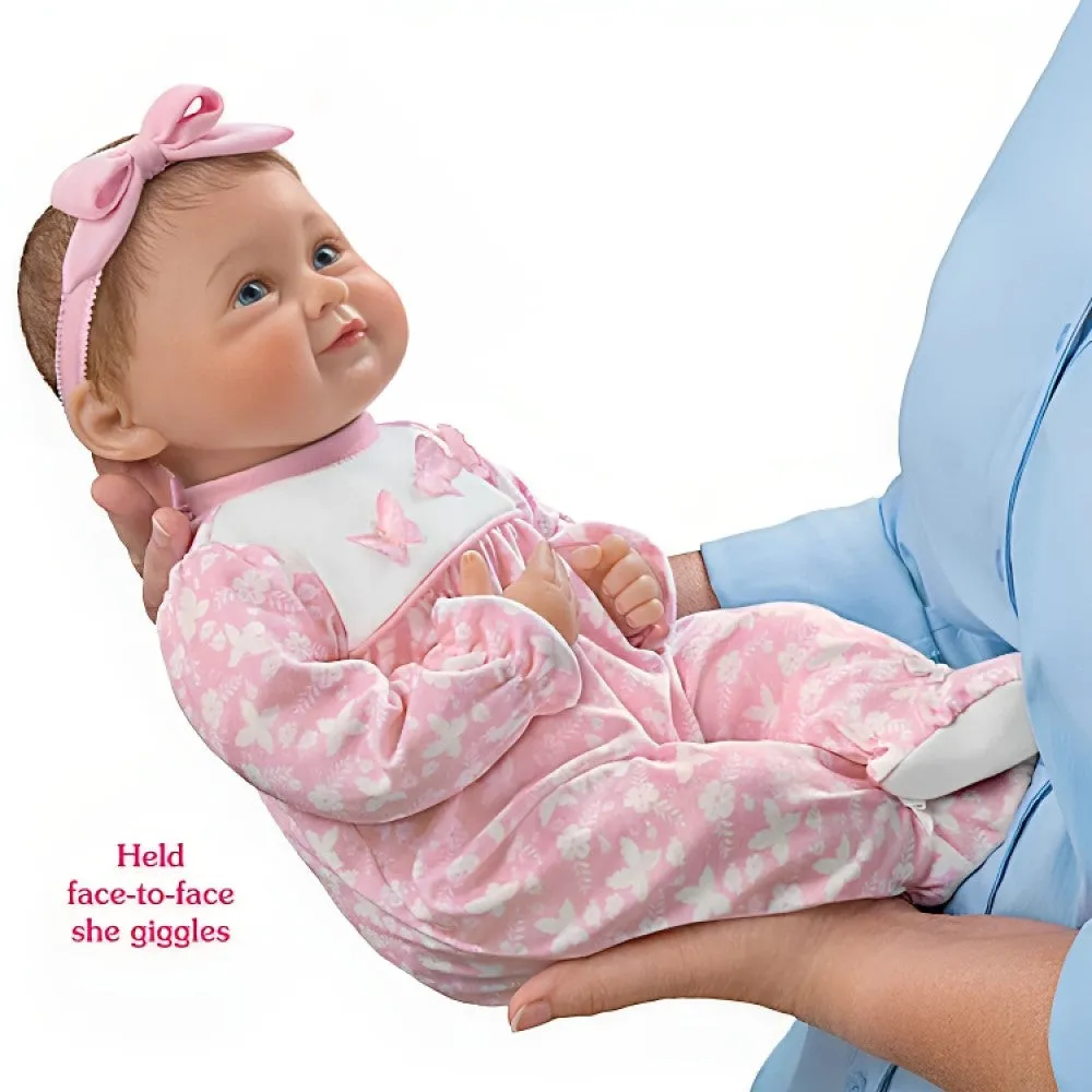 The Ashton-Drake Galleries Hold Me Hailey So Truly Real® Interactive Lifelike Baby Girl Doll Makes 5 Sweet Sounds Weighted Fully Poseable with Soft RealTouch® Vinyl Skin by Artist Ping Lau 18-Inches