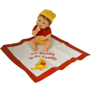 The Ashton-Drake Galleries Live Laugh and Love With Pooh Collection Issue #3: 'Rumbly In My Tummy Upside Down' Fully Sculpted Baby Doll with Pooh Hat, Diaper and Blanket by Sherry Rawn 5-Inches