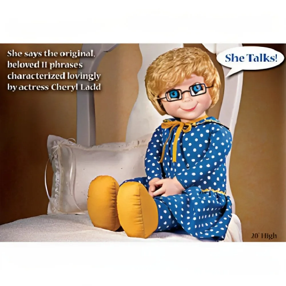 The Ashton - Drake Galleries Soft & Huggable Mrs. Beasley Poseable Vinyl Talking Doll 11 Phrases from "Family Affair" Characterized by Actress Cheryl Ladd 20-inches