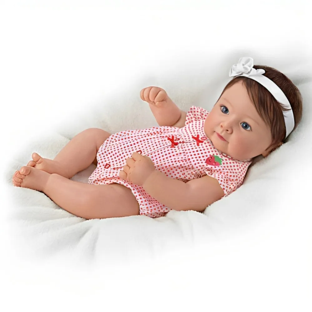 The Ashton-Drake Galleries Such A Doll Photo Contest Collection Issue #4: 'Ava Elise' Baby Doll Handcrafted Lifelike with RealTouch® Vinyl and Hand-Rooted Hair by Ping Lau 17-Inches