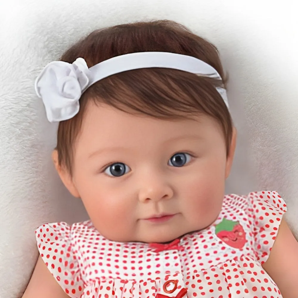 The Ashton-Drake Galleries Such A Doll Photo Contest Collection Issue #4: 'Ava Elise' Baby Doll Handcrafted Lifelike with RealTouch® Vinyl and Hand-Rooted Hair by Ping Lau 17-Inches