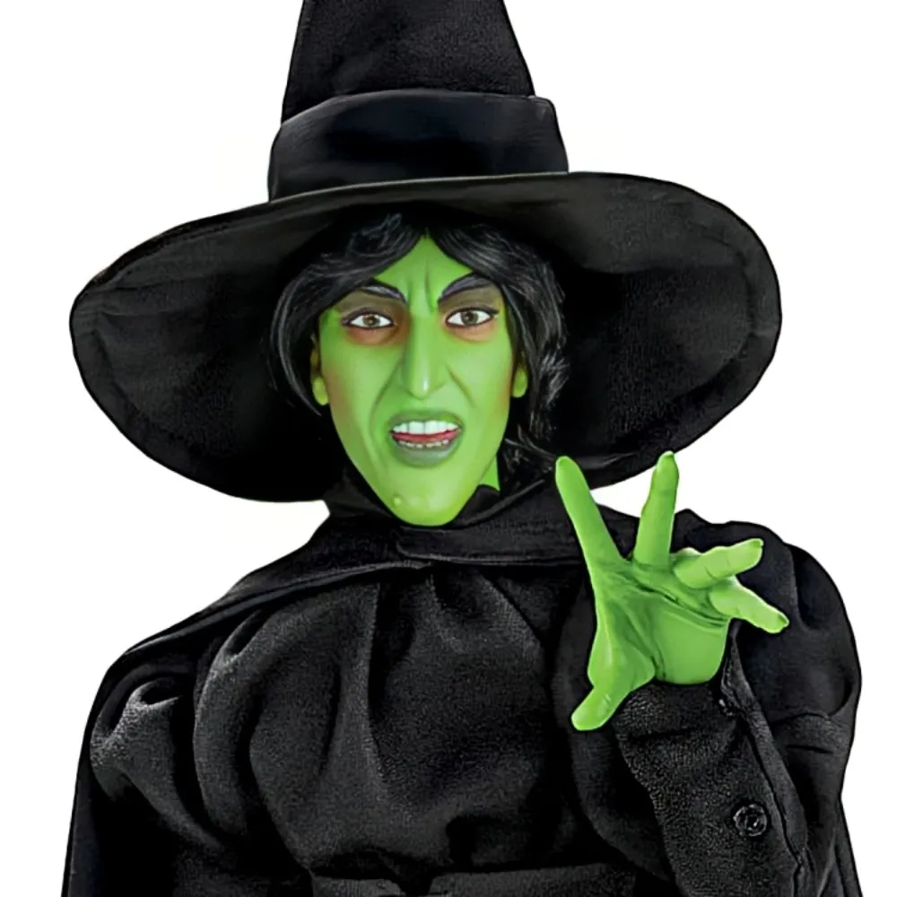 The Ashton-Drake Galleries The Wizard of OZ Winged Portrait Figure Collection Issue #2: Wicked Witch of the West Handcrafted with Broom – Detailed Movie-Likeness with Poseable Arms and Custom Costume 19-Inches